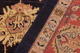 handmade Traditional Kafkaz Chobi Ziegler Blue Red Hand Knotted RECTANGLE 100% WOOL area rug 10 x 13