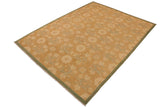 handmade Transitional Kafkaz Chobi Ziegler Brown Green Hand Knotted RECTANGLE 100% WOOL area rug 10 x 14