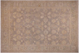 handmade Transitional Kafkaz Chobi Ziegler Grey Lt. Green Hand Knotted RECTANGLE 100% WOOL area rug 9 x 12