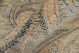 handmade Transitional Kafkaz Grey Red Hand Knotted RUNNER 100% WOOL area rug 3 x 19