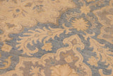 handmade Transitional Kafkaz Chobi Ziegler Blue Beige Hand Knotted RECTANGLE 100% WOOL area rug 10 x 14