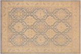 Oriental Ziegler Tova Blue Beige Hand-Knotted Wool Rug - 9'10'' x 13'8''