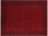 handmade Tribal Biljik Khal Mohammadi Red Blue Hand Knotted RECTANGLE 100% WOOL area rug 10x13