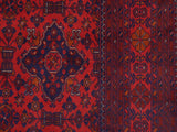 handmade Tribal Biljik Khal Mohammadi Red Blue Hand Knotted RECTANGLE 100% WOOL area rug 6x10