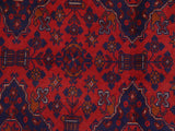handmade Tribal Biljik Khal Mohammadi Red Blue Hand Knotted RECTANGLE 100% WOOL area rug 6x10
