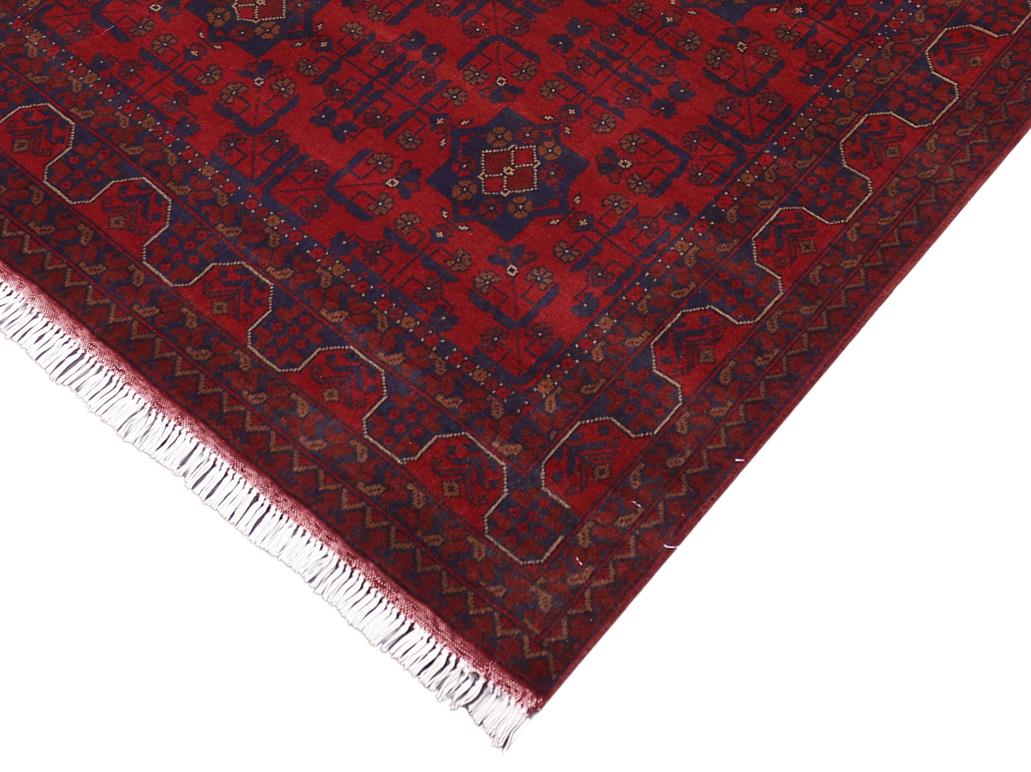 handmade Tribal Biljik Khal Mohammadi Red Blue Hand Knotted RECTANGLE 100% WOOL area rug 4x6