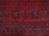 handmade Tribal Biljik Khal Mohammadi Red Blue Hand Knotted RECTANGLE 100% WOOL area rug 4x6