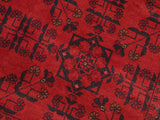 handmade Tribal Biljik Khal Mohammadi Drk. Red Drk. Blue Hand Knotted RECTANGLE 100% WOOL area rug 5x6
