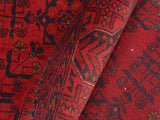 handmade Tribal Biljik Khal Mohammadi Drk. Red Drk. Blue Hand Knotted RECTANGLE 100% WOOL area rug 5x6