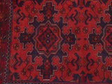 handmade Tribal Biljik Khal Mohammadi Red Blue Hand Knotted RECTANGLE 100% WOOL area rug 5x7
