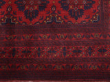 handmade Tribal Biljik Khal Mohammadi Red Blue Hand Knotted RECTANGLE 100% WOOL area rug 7x10