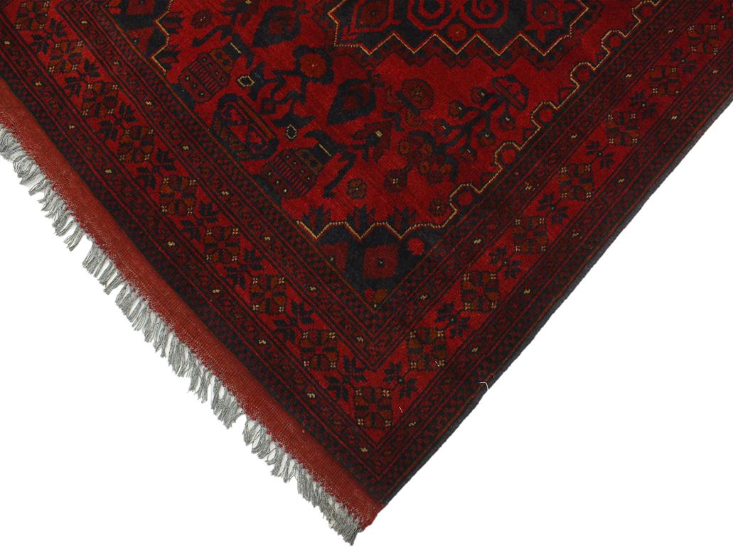 handmade Tribal Biljik Khal Mohammadi Red Blue Hand Knotted RECTANGLE 100% WOOL area rug 3x5
