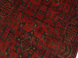 handmade Tribal Biljik Khal Mohammadi Red Blue Hand Knotted RUNNER 100% WOOL Runner 3x13