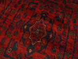 handmade Tribal Biljik Khal Mohammadi Red Blue Hand Knotted RUNNER 100% WOOL Runner 3x9