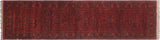 handmade Tribal Biljik Khal Mohammadi Red Blue Hand Knotted RUNNER 100% WOOL Runner 3x9