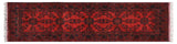 handmade Tribal Biljik Khal Mohammadi Red Blue Hand Knotted RUNNER 100% WOOL Runner 3x9