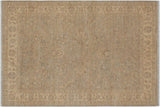 Oriental Ziegler Sandi Grey Beige Hand-Knotted Wool Rug - 5'0'' x 6'10''