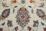 handmade Traditional Kafkaz Ivory Orange Hand Knotted RUNNER 100% WOOL area rug 3 x 10