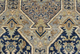 handmade Transitional Kafkaz Chobi Ziegler Blue Beige Hand Knotted RECTANGLE 100% WOOL area rug 3 x 6