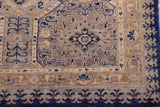 handmade Transitional Kafkaz Chobi Ziegler Blue Beige Hand Knotted RECTANGLE 100% WOOL area rug 5 x 7