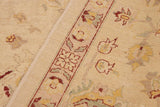 handmade Traditional Kafkaz Chobi Ziegler Beige Gold Hand Knotted RECTANGLE 100% WOOL area rug 10 x 15