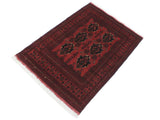 handmade Tribal Biljik Khal Mohammadi Red Black Hand Knotted RECTANGLE 100% WOOL area rug 3x5