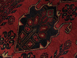 handmade Tribal Biljik Khal Mohammadi Red Black Hand Knotted RECTANGLE 100% WOOL area rug 3x5