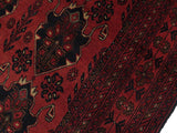 handmade Tribal Biljik Khal Mohammadi Red Black Hand Knotted RECTANGLE 100% WOOL area rug 3x5