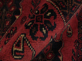 handmade Tribal Biljik Khal Mohammadi Red Black Hand Knotted RECTANGLE 100% WOOL area rug 3x5