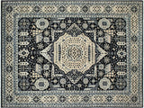 Southwestern Mamluk Sherrill Black/Beige Wool Rug - 8'11'' x 12'1''