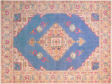 Antique Persian Cheryle Blue/Beige Wool Rug - 7'10'' x 10'11''