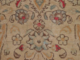 handmade Vintage Beige Pink Hand Knotted RECTANGLE 100% WOOL area rug 9x11