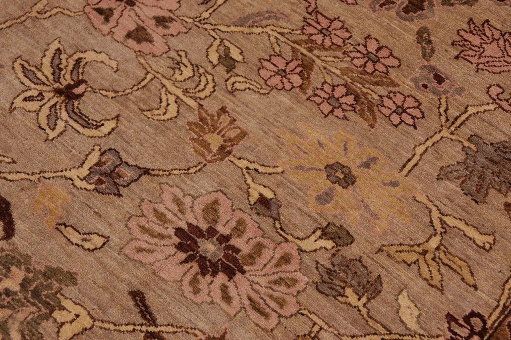 handmade Traditional Kafkaz Chobi Ziegler Gray Brown Hand Knotted RECTANGLE 100% WOOL area rug 10 x 14