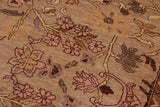 handmade Traditional Kafkaz Chobi Ziegler Gray Brown Hand Knotted RECTANGLE 100% WOOL area rug 10 x 14