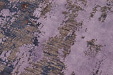 handmade Modern Modern Blue Brown Hand Knotted RECTANGLE WOOL&SILK area rug 8 x 10