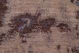 handmade Modern Modern Blue Brown Hand Knotted RECTANGLE WOOL&SILK area rug 8 x 10
