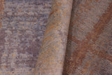 Handmade Kafakz Chobi Ziegler Modern Contemporary Blue Gray Hand Knotted RECTANGLE BAMBOO SILK area rug 8 x 10