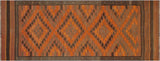 Bohemian Vintage Kilim Carmelo Hand-Woven Area Rug - 4'1'' x 11'6''