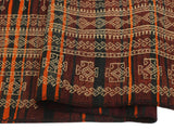 handmade Geometric Kilim Burgundy Beige Hand-Woven RUNNER 100% WOOL area rug