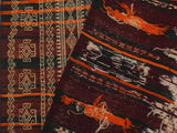 handmade Geometric Kilim Burgundy Beige Hand-Woven RUNNER 100% WOOL area rug