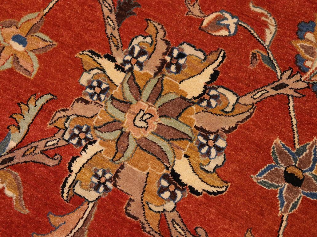 handmade Traditional Design Rust Lt. Brown Hand Knotted RECTANGLE 100% WOOL area rug 10x14