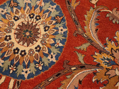 handmade Traditional Design Rust Lt. Brown Hand Knotted RECTANGLE 100% WOOL area rug 10x14
