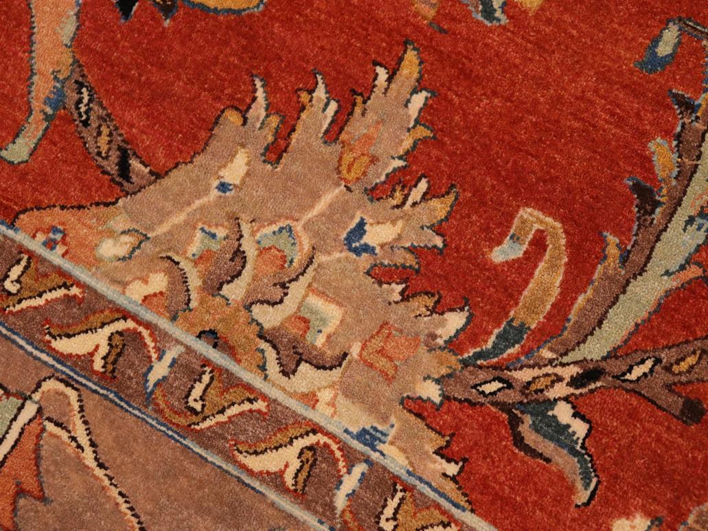 handmade Traditional Design Rust Lt. Brown Hand Knotted RECTANGLE 100% WOOL area rug 10x14