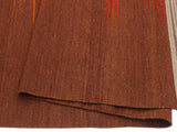 handmade Geometric Kilim Brown Red Hand-Woven RECTANGLE 100% WOOL area rug 8x10