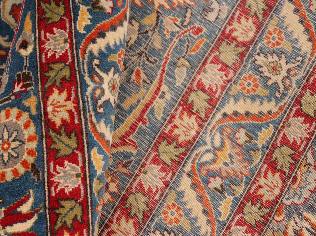 handmade Traditional New Asif Blue Red Hand Knotted RECTANGLE 100% WOOL area rug 10x14