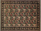 handmade Traditional David Black Red Hand Knotted RECTANGLE 100% WOOL area rug 10x14