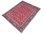 handmade Traditional Tabriz Red Blue Hand Knotted RECTANGLE 100% WOOL area rug 10x13