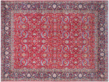 Vintage Antique Persian Tabriz Dunn Wool Rug - 9'10'' x 13'4''
