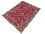 handmade Traditional Tabriz Red Purple Hand Knotted RECTANGLE 100% WOOL area rug 10x13