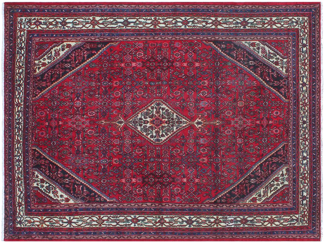 handmade Medallion, Traditional Tabriz Red Beige Hand Knotted RECTANGLE 100% WOOL area rug 8x12